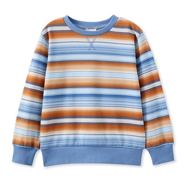 Milky Ombre Stripe Fleece Sweat 00-1Y